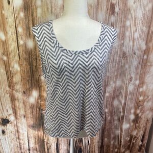 Athleta Shirt Womens Med Striped Tank Top Athletic